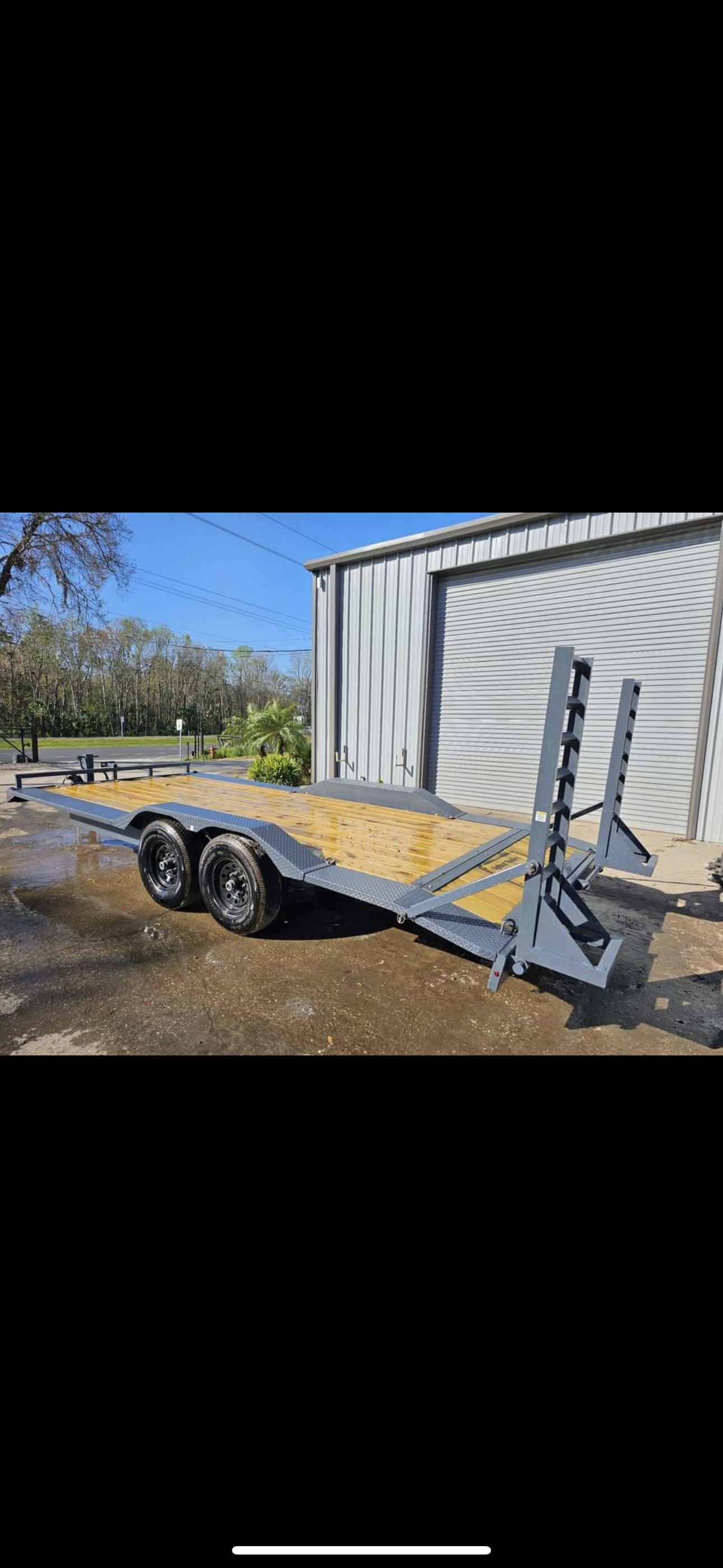 Bigfoot car hauler trailer available for rent at Tibbetts Trailer Rentals in Fort White Florida